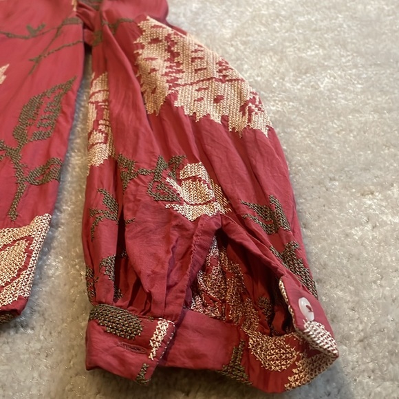 Pink/Red Payal Pratap Blouse from Anthropologie, Size 4 - Picture 6 of 9